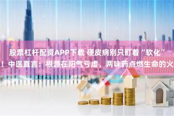 股票杠杆配资APP下载 硬皮病别只盯着“软化”！中医直言：根源在阳气亏虚，两味药点燃生命的火